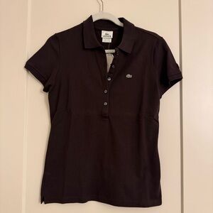 Lacoste Women's Dark Brown Polo